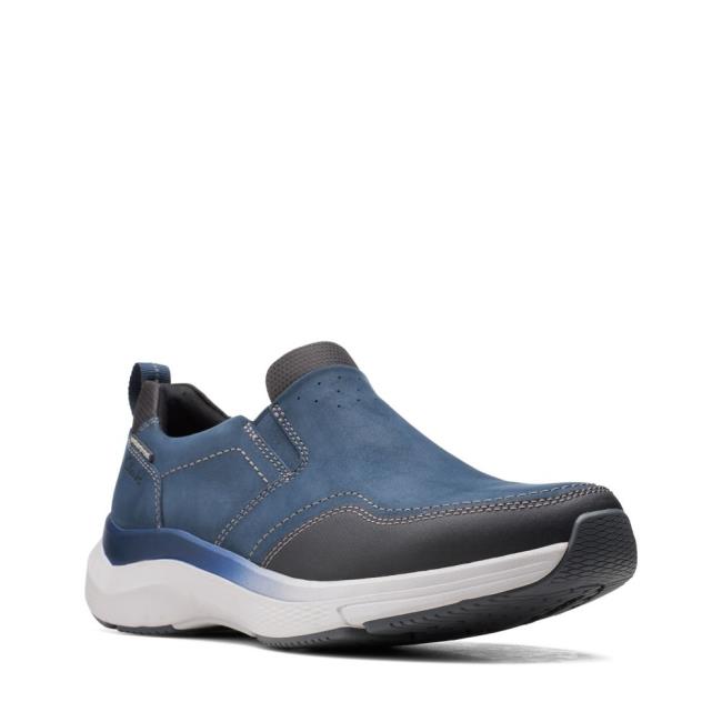 Tenis Clarks Wave 2.0 Edge Masculino Azul Marinho | CLK980SZD