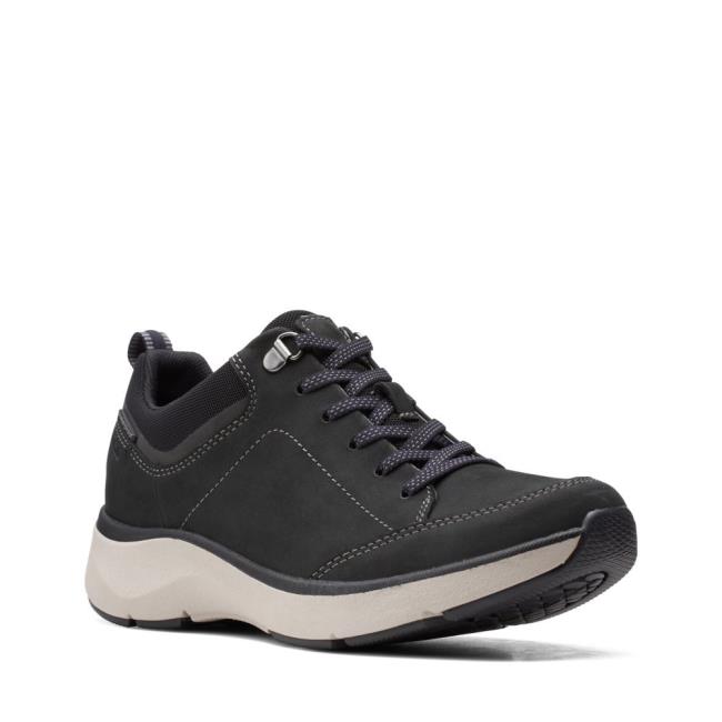 Tenis Clarks Wave 2.0 Renda. Feminino Pretas | CLK576VOU